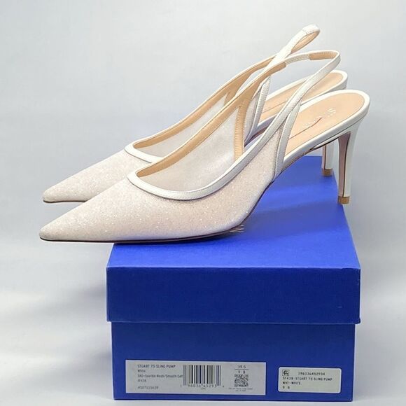 Stuart Weitzman Slingback Pointed Toe Pumps size 9 - Picture 9 of 11